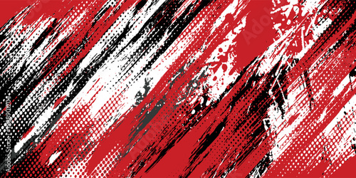 Gaming esport background striking stripes electric banner vector illustration design red black grunge brush wing comic pattern modern abstract concept livery stripes decal paint splash splatter.eps 10