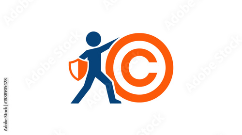 Copyright Protection - A Graphic Depiction of Intellectual Property Security.
