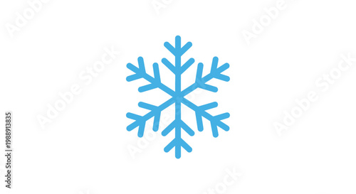 Blue Snowflake Ice Crystal Winter.