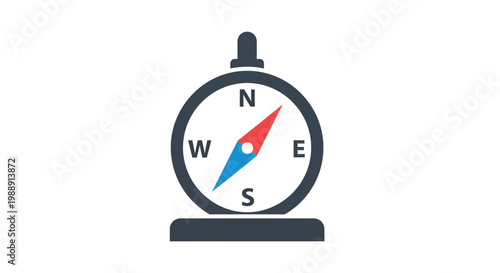 Compass Navigation Tool Direction Indicator.