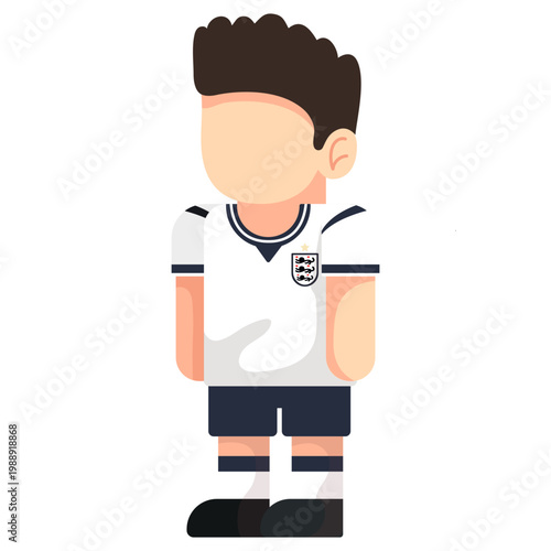 england soccer player Illustration