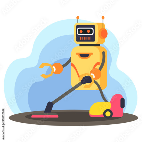 Robot Cleaning with Vacuum Cleaner