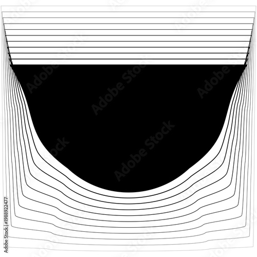 Square frame emblem blend line gradient for banner, badges, flyer