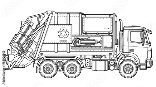 Heavy Duty Garbage Truck Technical Line