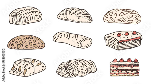 Variety of Bakery Delights: An assortment of freshly baked bread and pastries beckons with its artisanal charm, promising a feast of flavors and textures for all food enthusiasts.