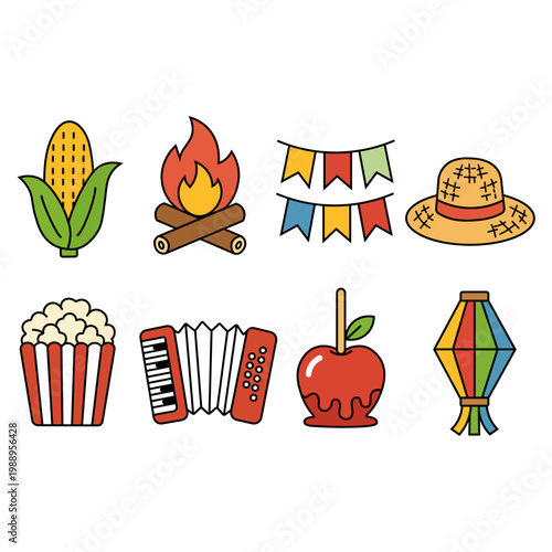 katru_festa_junina_icons_flat_color_v01
