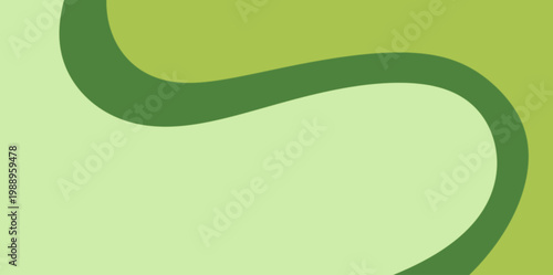 Dynamic green wave vector background. Bold illustration of dynamic green waves and sweeping curves creating a high-quality abstract vector background for creative projects and advertisements.