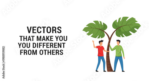A successful business man in a green suit holds a small plant as an eco growth concept illustration for a nature care logo vector