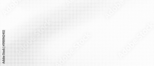 Foto Black and white halftone gradient background with vignette effect