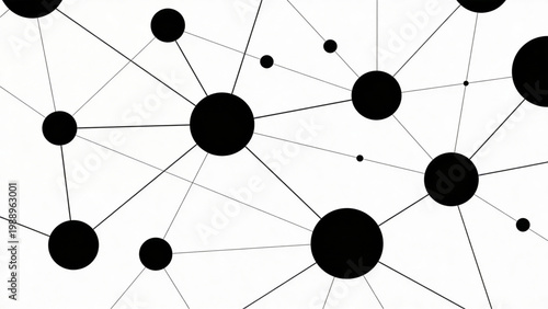 An abstract illustration depicting a connected network. Lines intertwine between interconnected nodes, symbolizing connections and relationships.