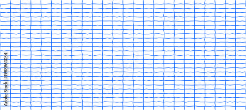 blue checkered background Groovy Checker Line Seamless Pattern. Paper Notebook Texture.  