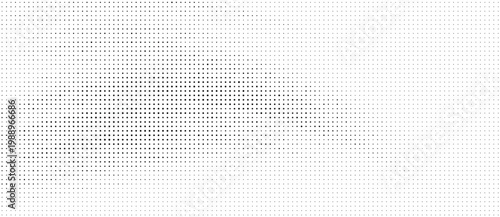 Retro comic style black and white halftone dots background texture