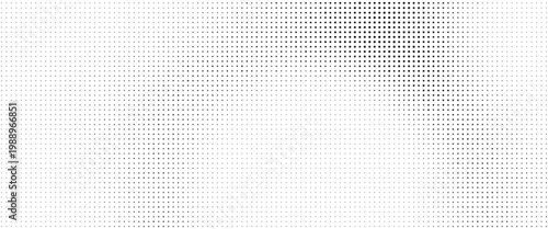 Vector black dots pattern halftone effect background