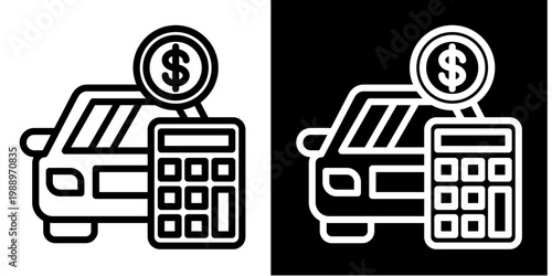 Cash Payment Icon Set White Style Collection