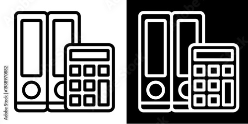 File Management Icon Set White Style Collection