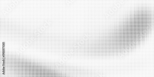 Black and white halftone dot texture with subtle graphic elements screen print digital art halftone abstract background creative
