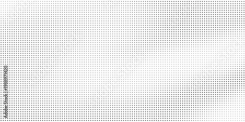 Halftone dots pattern with gradient effect on white background
