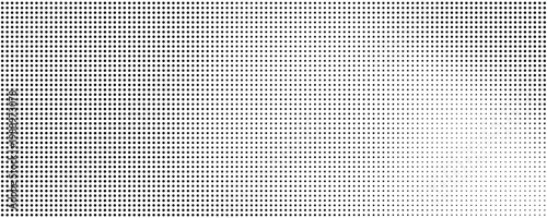 Retro grunge overlay halftone dot pixel pattern backdrop, gradient texture and digital technology background in pop art comic style. Distressed halftone dotted banner frame for social media business.