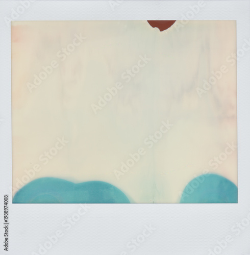 Minimalist abstract texture of a defective instant photo frame
