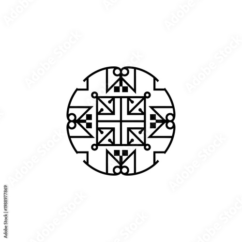 Geometric Pattern Design Element Icon.