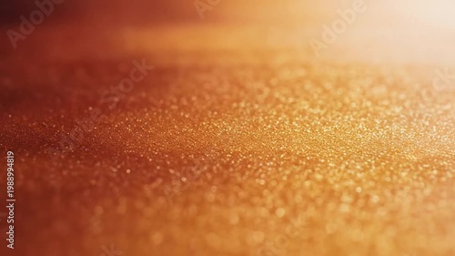 Sparkling red glitter surface with warm bokeh background light
