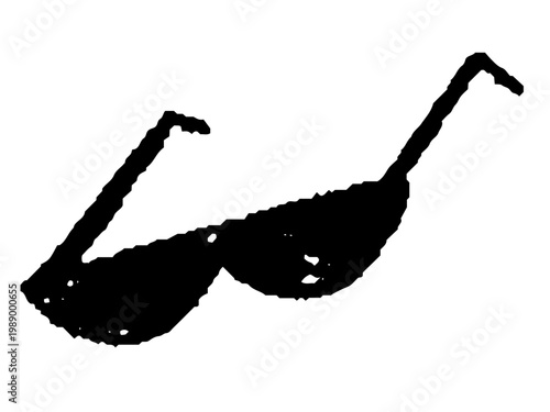 サングラスの手書きイラスト