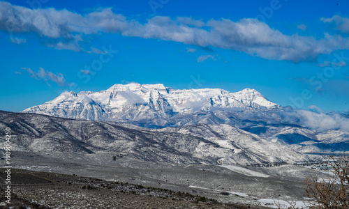Mount Timpanogos after snowstorm