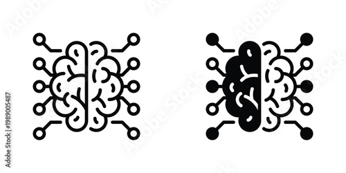 Idea Generation Vector Line Icon for Business and Design