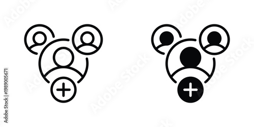 User Acquisition Vector Line Icon for Marketing and SEO