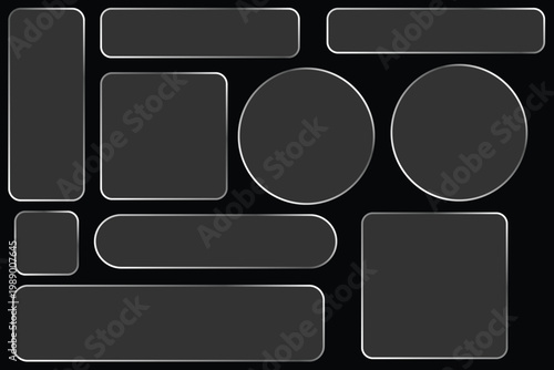  Control center widget for smartphone and web app, vector illustration.