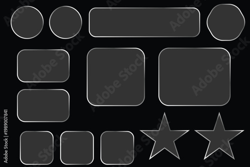  Control center widget for smartphone and web app, vector illustration.