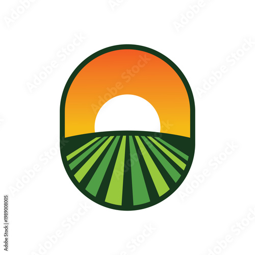 farm logo vector icon illustration