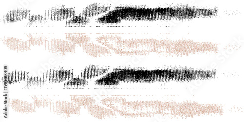 ripped paper isolated on white background with copy space for text