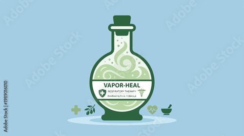 Vapor Meal Health Supplement Bottle.