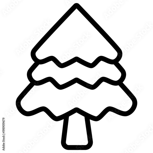 Adobe Stock Vector Illustration Of A Pine Tree Line - 3