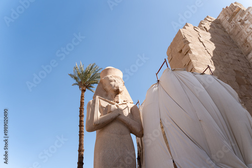 Statue at Karnak Temple, Luxor, Egypt