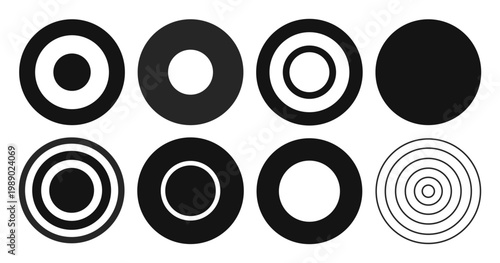 Abstract vector shapes collection of bold graphics elements and simple geometrical forms