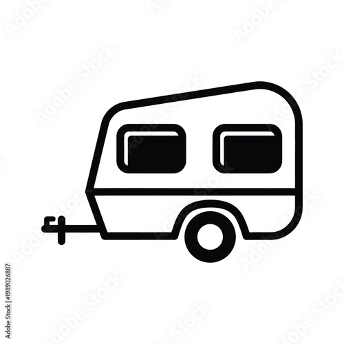 Caravan Travel Icon Vacation Adventure
