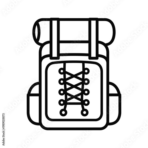 Backpack Icon Adventure Gear Commercial