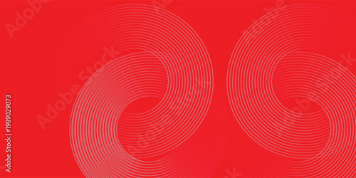 red and white circles abstract background