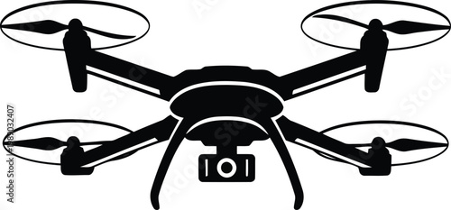 Drone with camera, aerial photography, quadcopter, unmanned aerial vehicle
