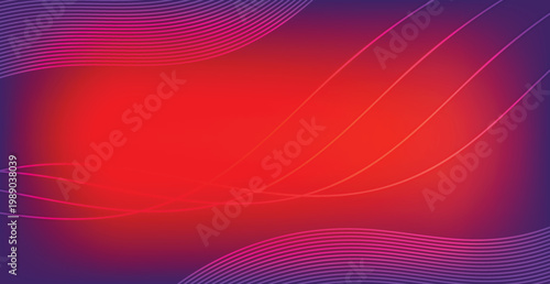Vibrant gradient background with wavy lines and purple hues