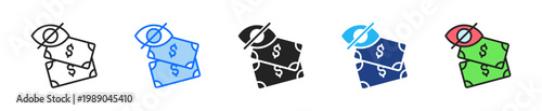 Customer Hidden Cost Icon Set Multiple Style Collection