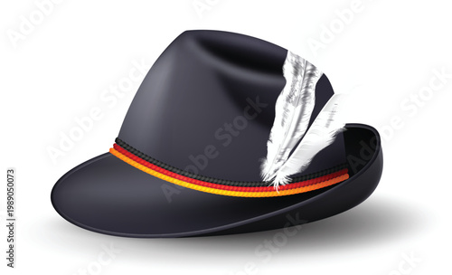 Work uniform headgear collection for builders doctors and officers vector