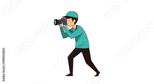 A person taking a photo with a camera.