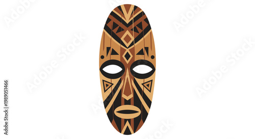 Traditional African Tribal Face Mask Design 2.