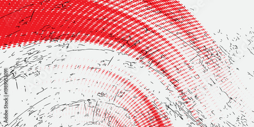 red black brush wrap car sticker pattern abstract banner sporty lines red black color combination grunge brush pattern racing motorcycle design, Eps 10.