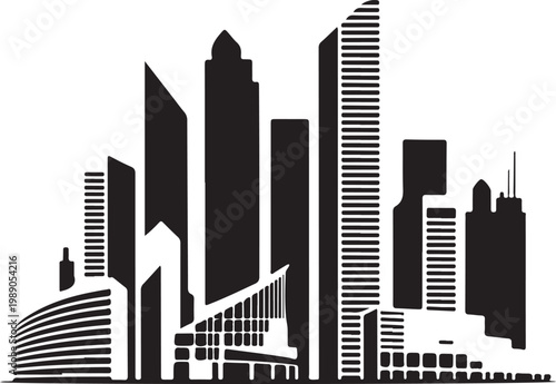 Abstract silhouette vector design 12