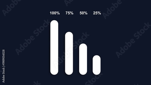 Minimalist bar chart animation created in After Effects with smooth motion and clean design. Perfect for data visualization, presentations, UI concepts, and modern motion graphics.