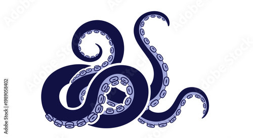 Tentacled Creature Graphic Illustration.